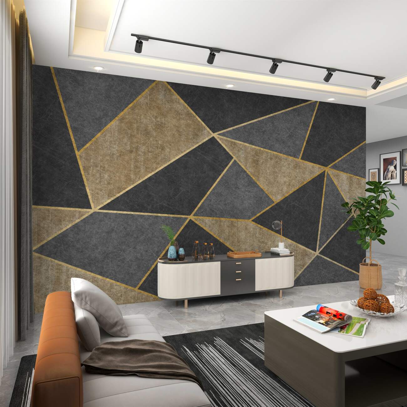 Fototapeta Różne postacie geometrii marmuru