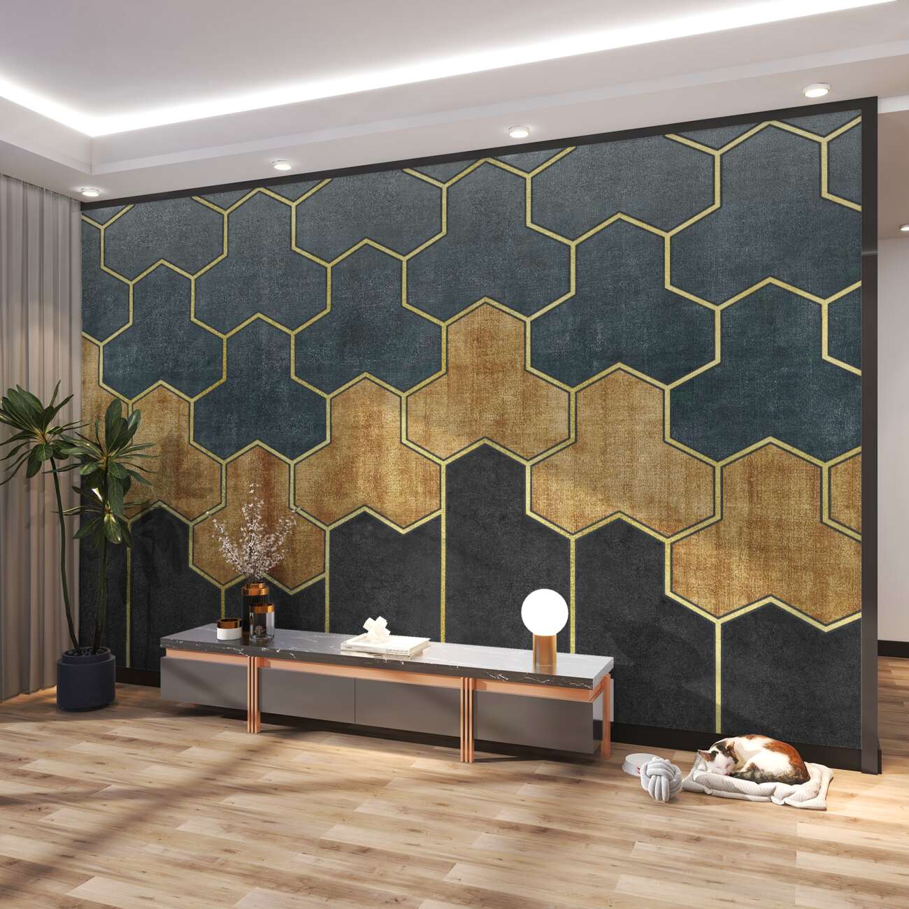 Fototapeta Marmur w teksturze geometrycznych