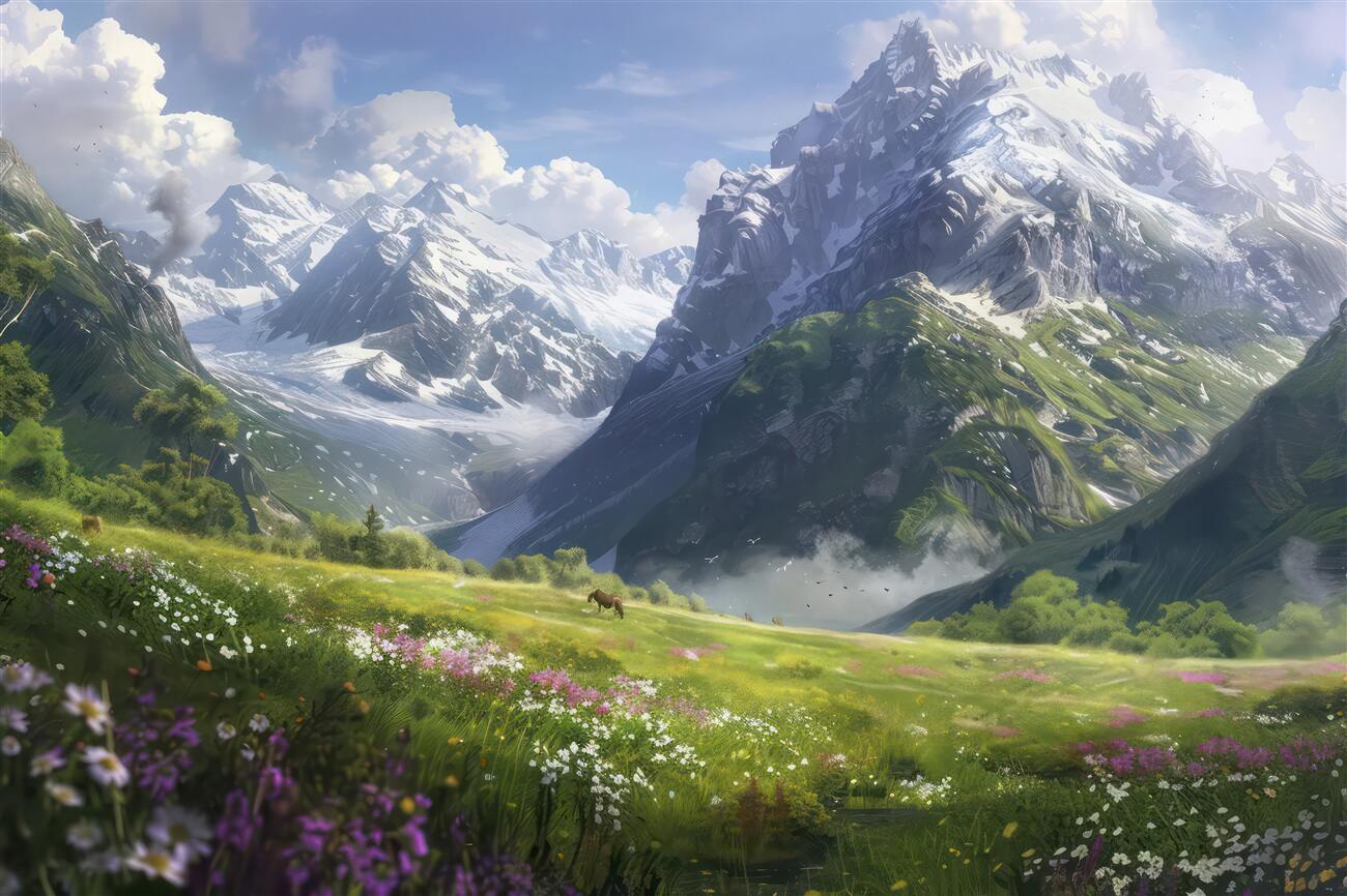 Fototapeta Pole Meadow -Girsky