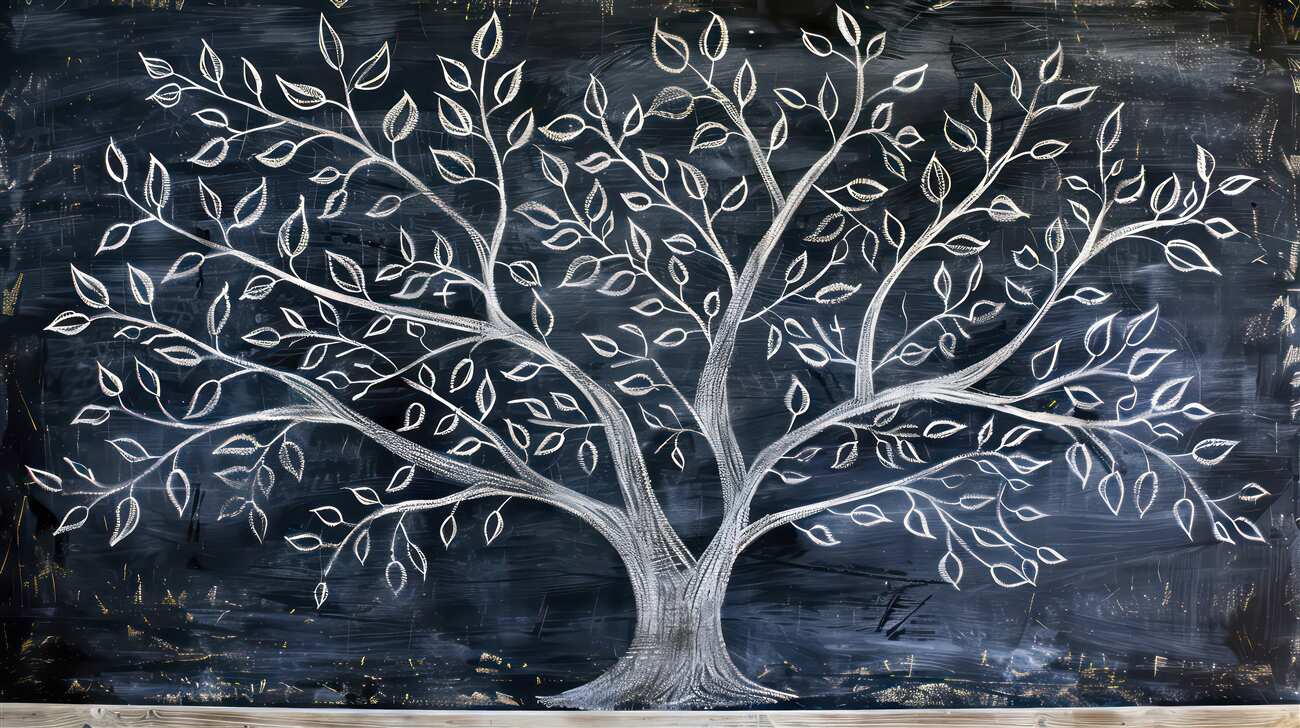 Fototapeta White -put Tree w nocy