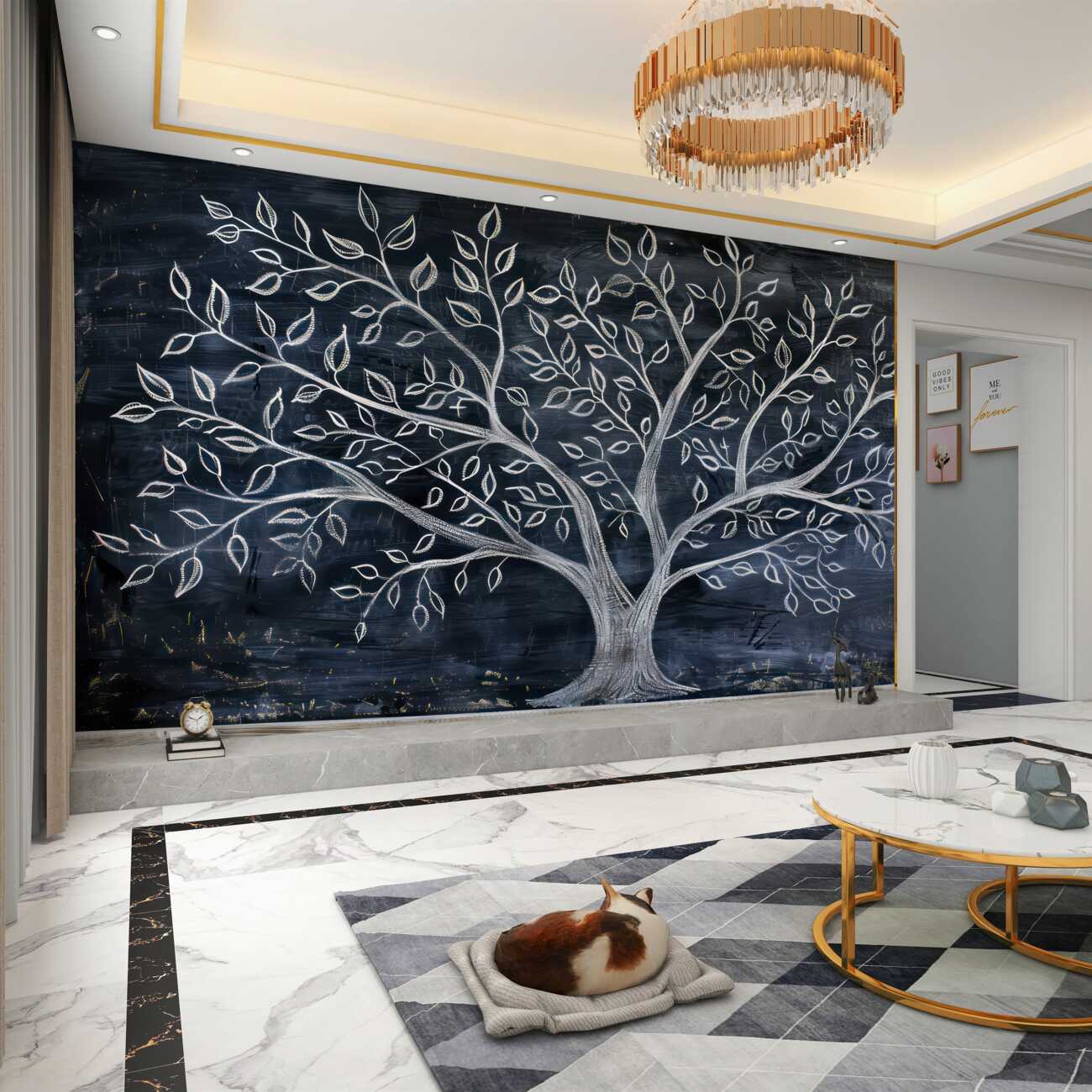 Fototapeta White -put Tree w nocy