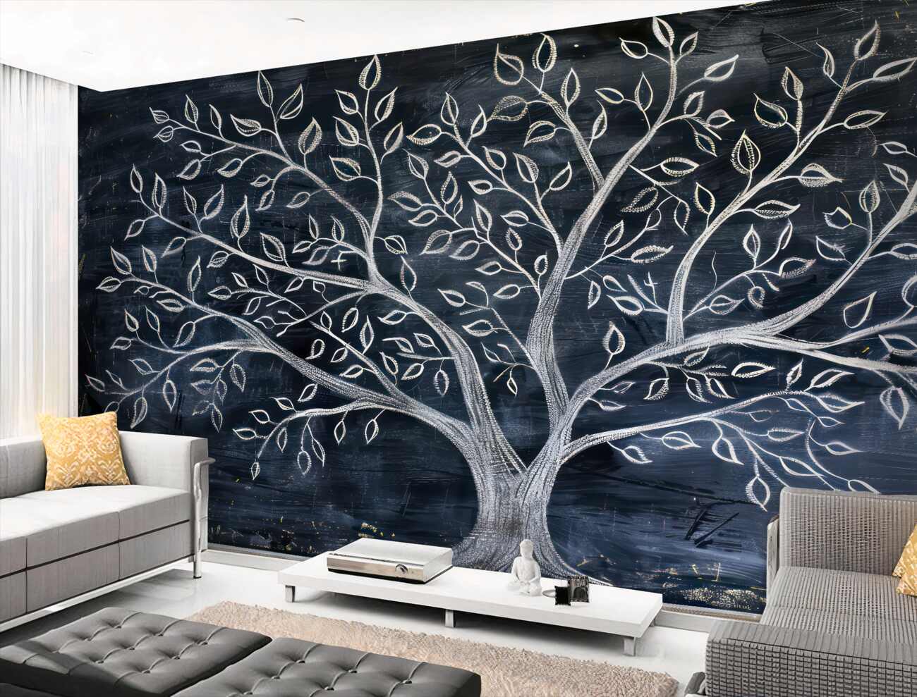 Fototapeta White -put Tree w nocy