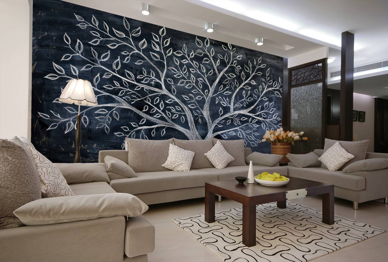 Fototapeta White -put Tree w nocy