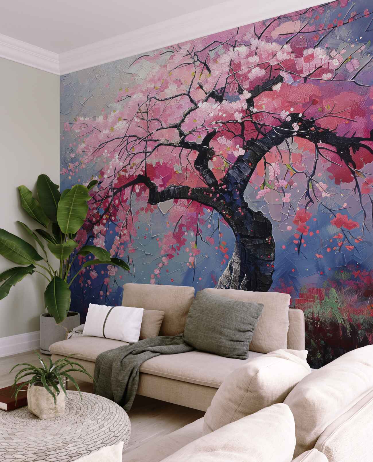 Fototapeta Lilac kwiaty na starym drzewie
