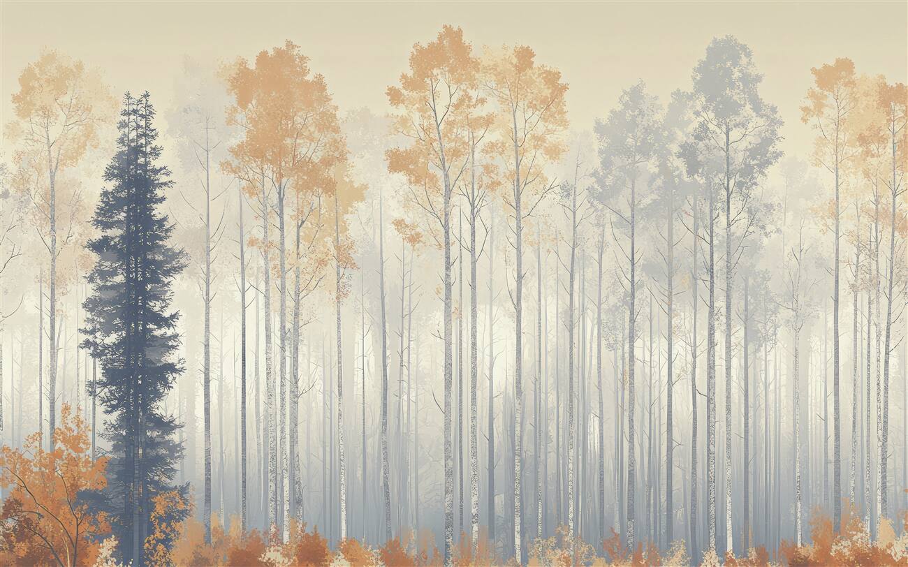 Fototapeta Foggy nie jest grubym lasem