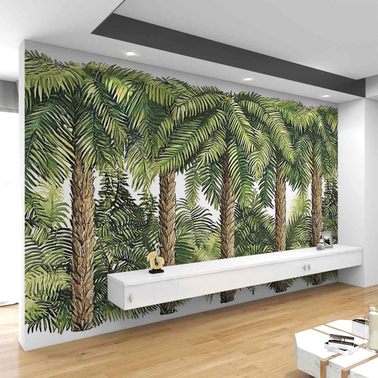 Fototapeta Zielone palmy
