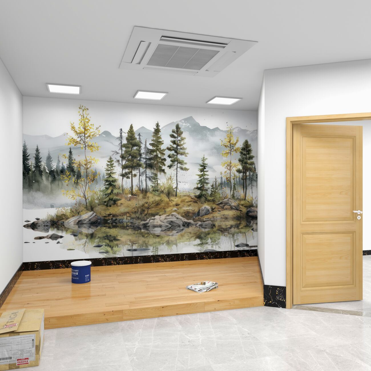 Fototapeta Mała wyspa na wodzie