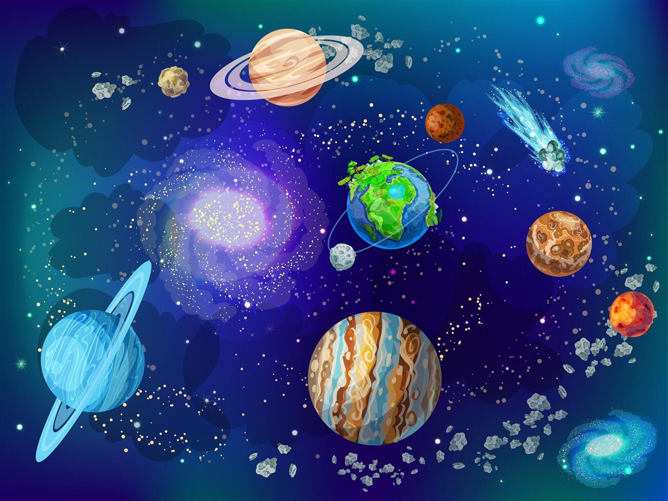Fototapeta Różne światy planet