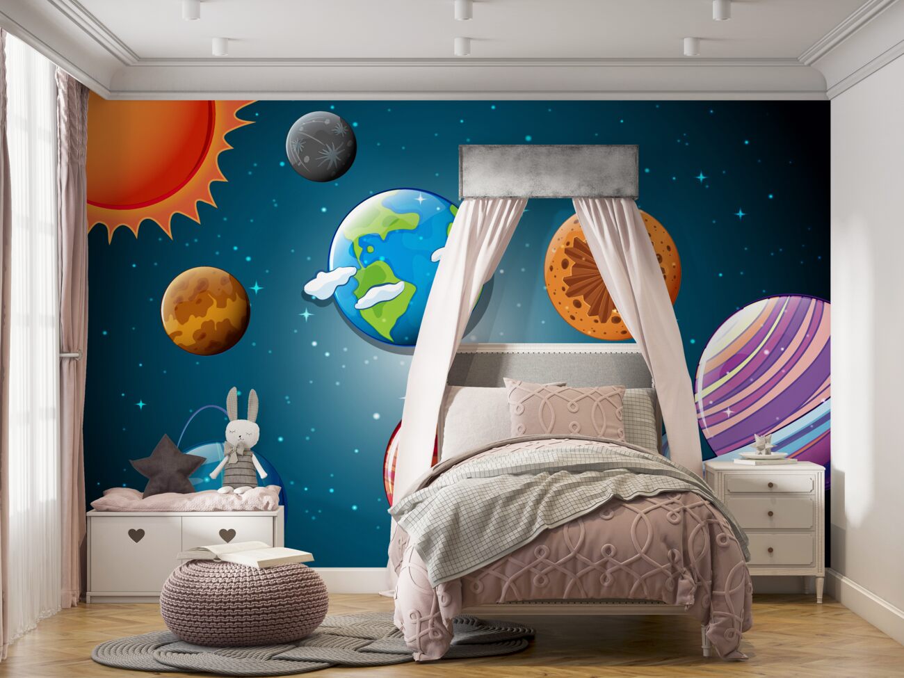 Fototapeta Wiele planet w kosmosie