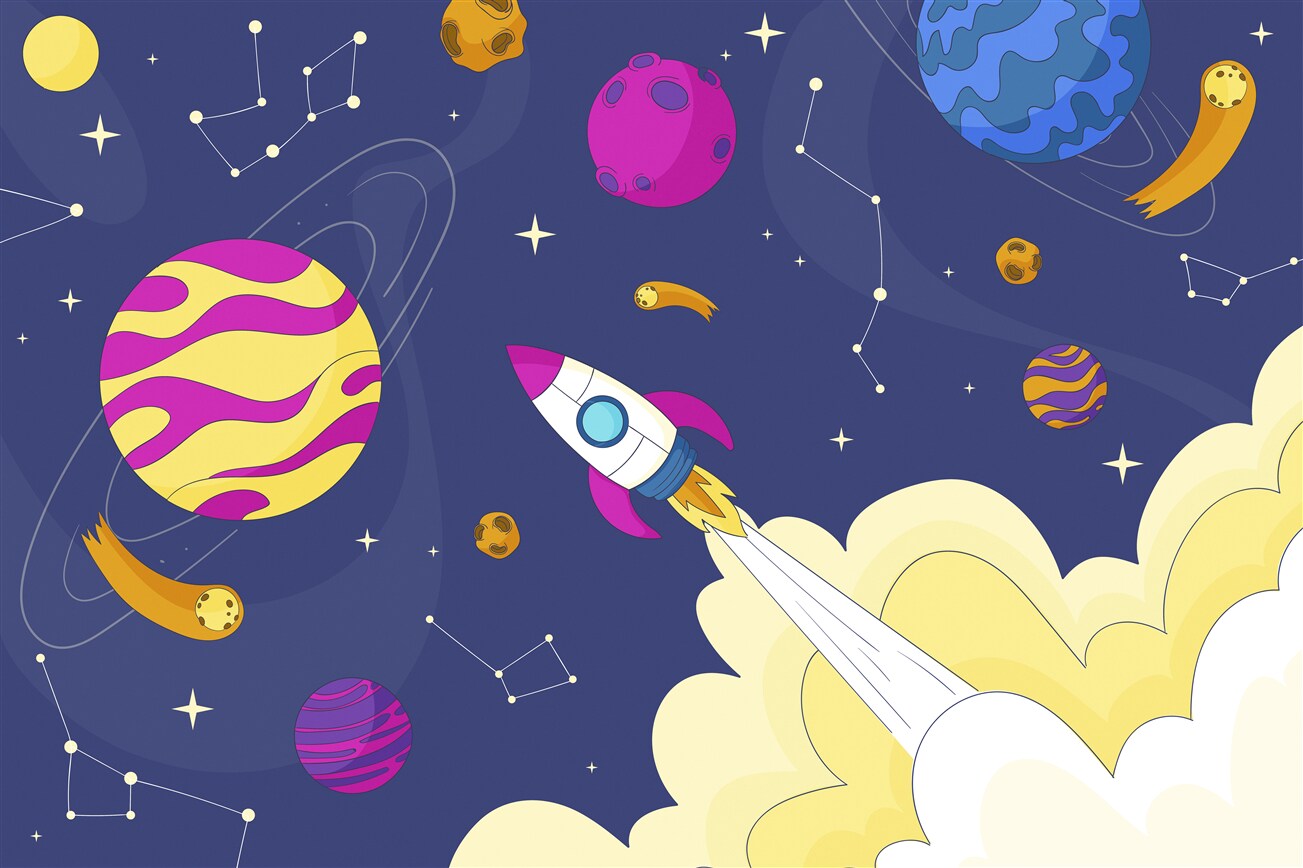 Fototapeta Podróż międzyplanetarna