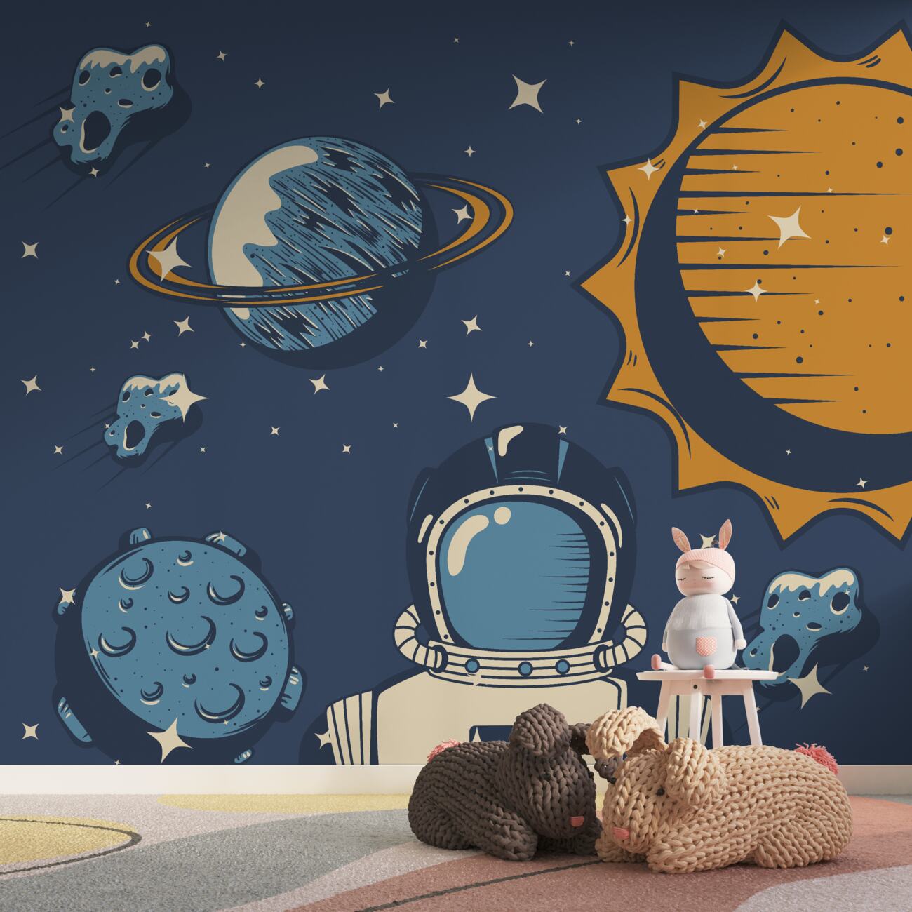 Fototapeta Astronauta na tle przestrzeni