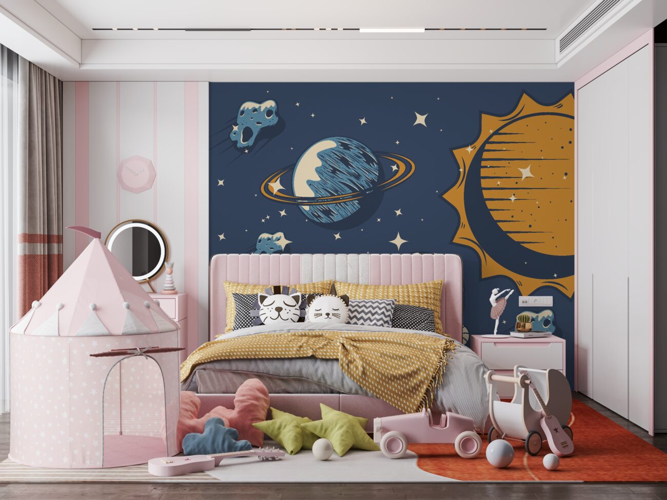 Fototapeta Astronauta na tle przestrzeni