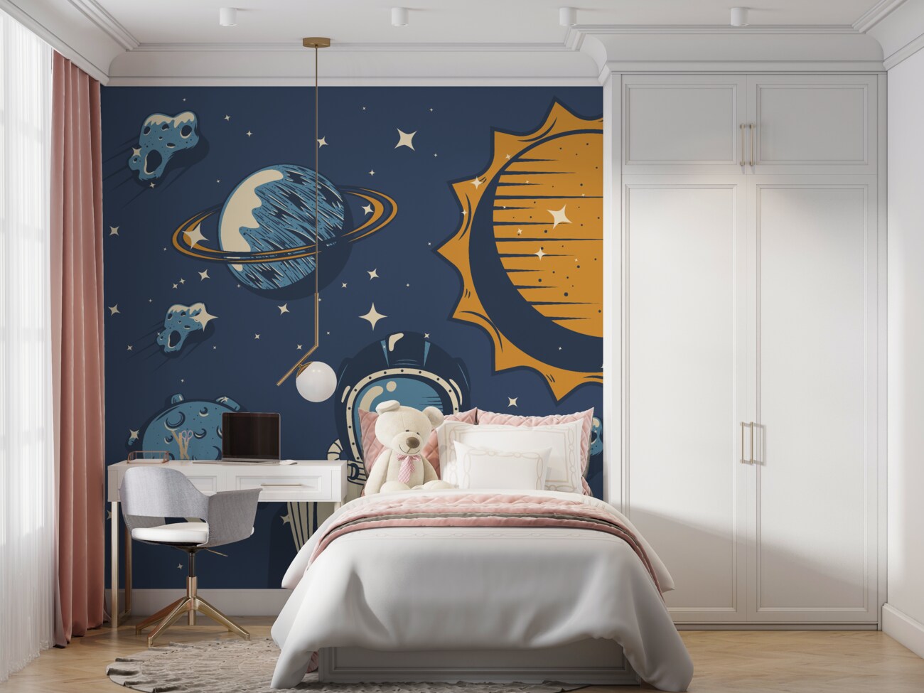 Fototapeta Astronauta na tle przestrzeni