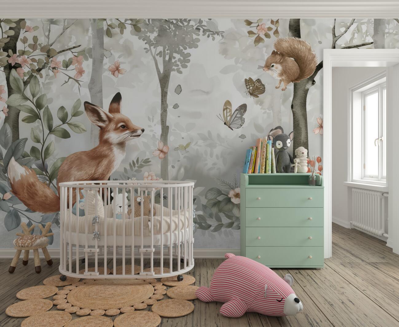Fototapeta Spotkanie zwierząt leśnych