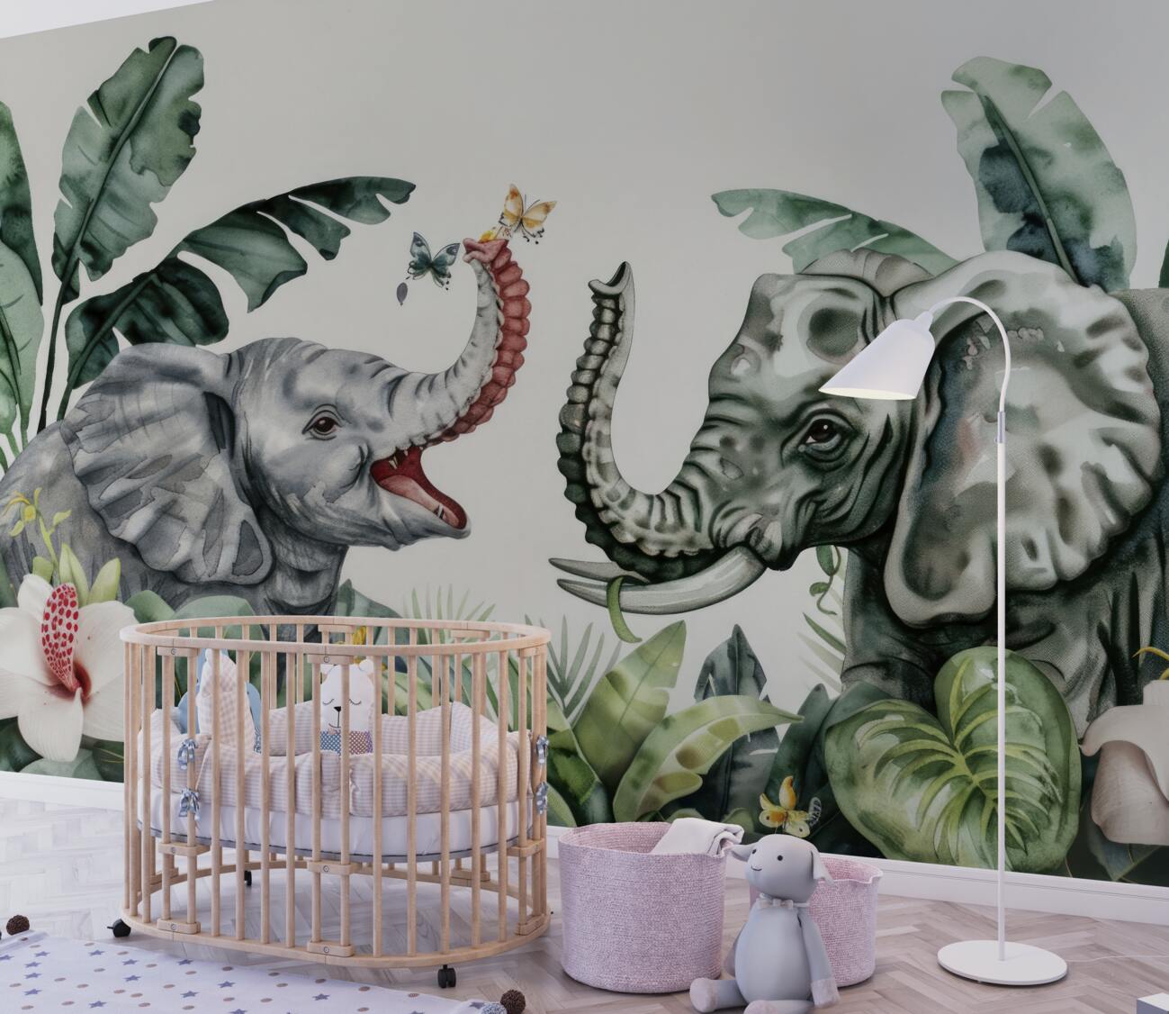 Fototapeta Elephant and Elephant Walk