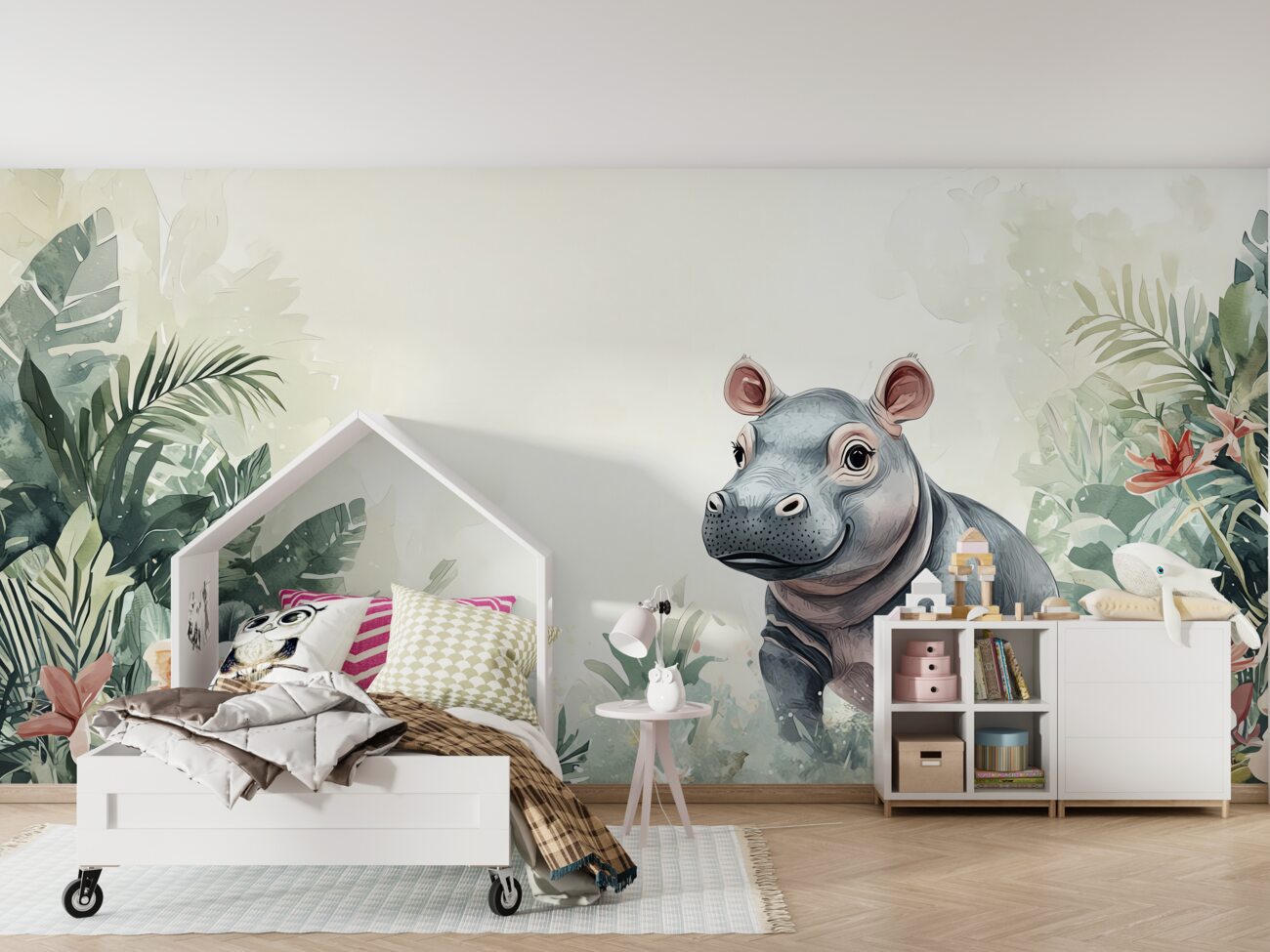 Fototapeta Hippo wśród zieleni