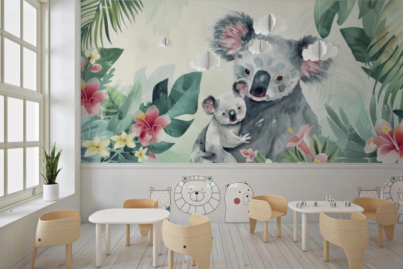 Fototapeta Mama koala z dzieckiem