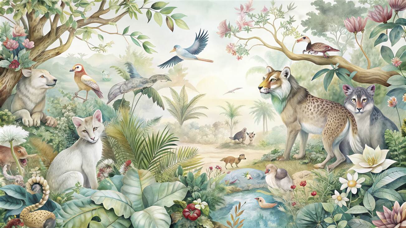 Fototapeta Rano w Magic Jungle