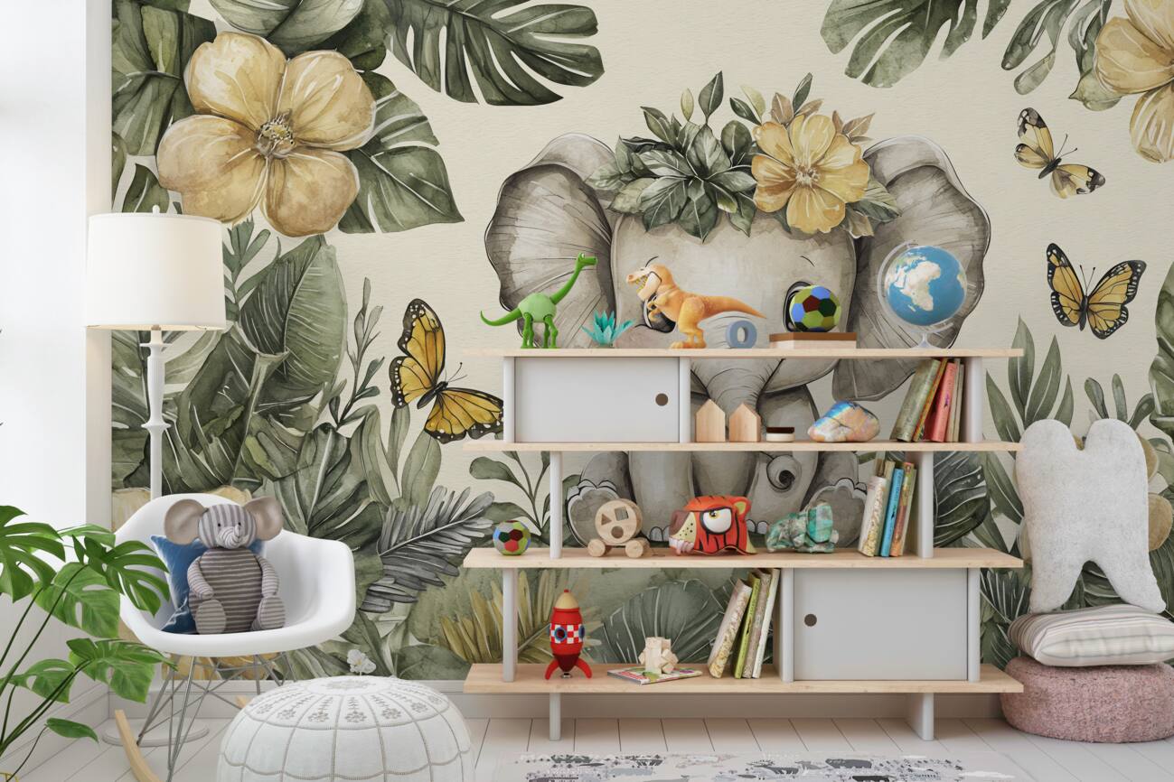 Fototapeta Elephant in Greens