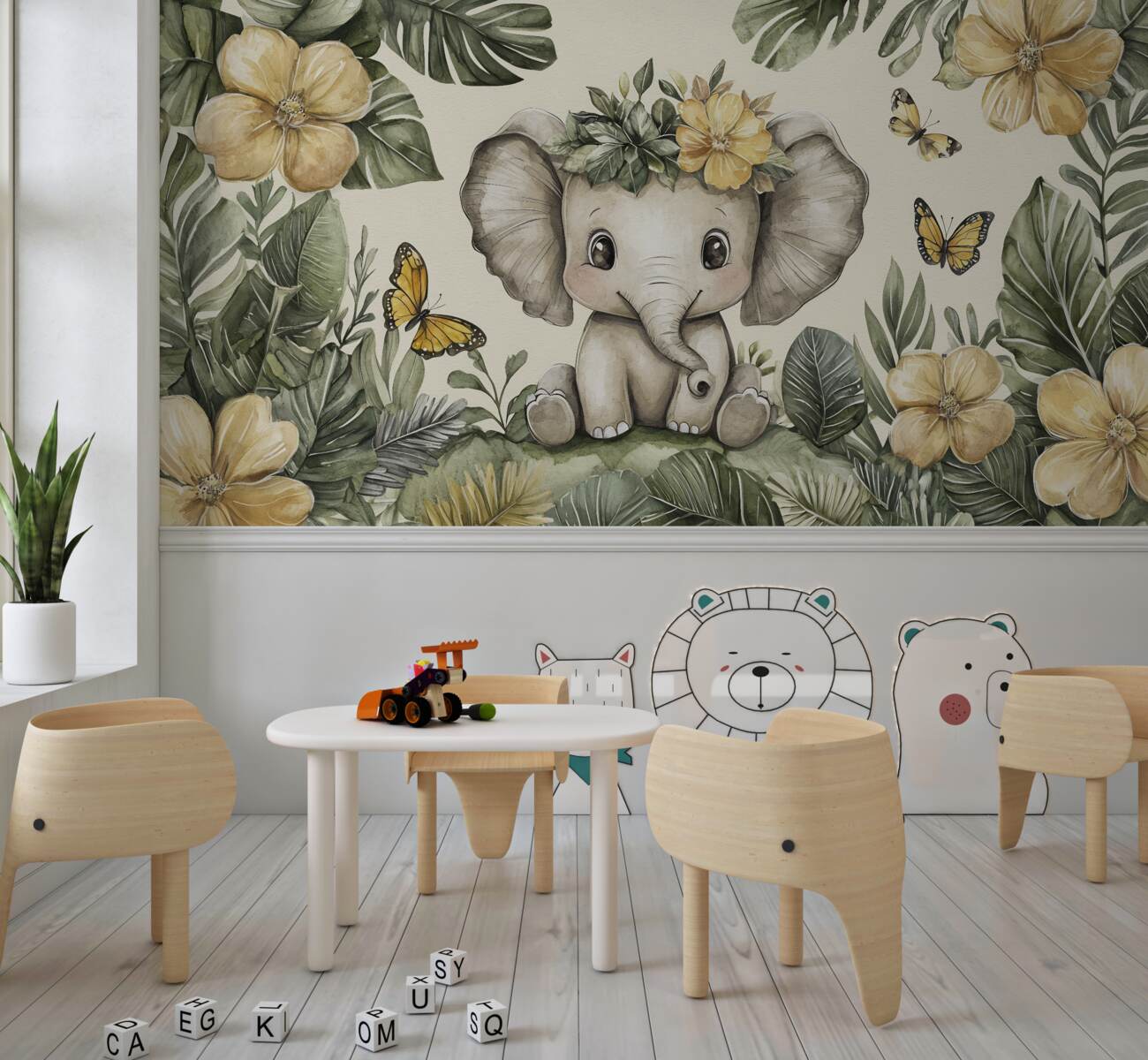 Fototapeta Elephant in Greens