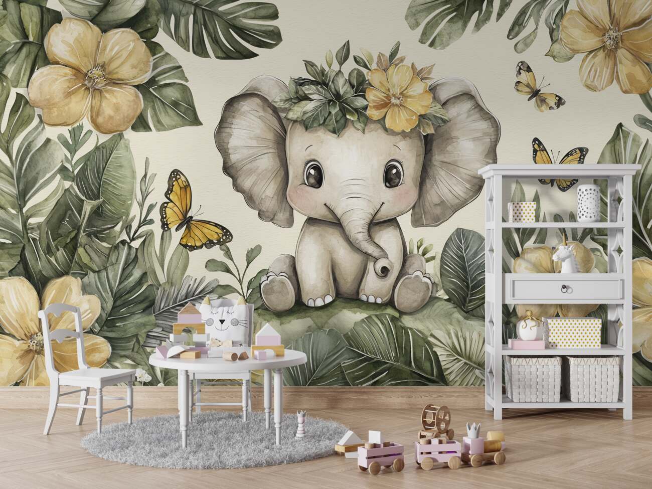 Fototapeta Elephant in Greens