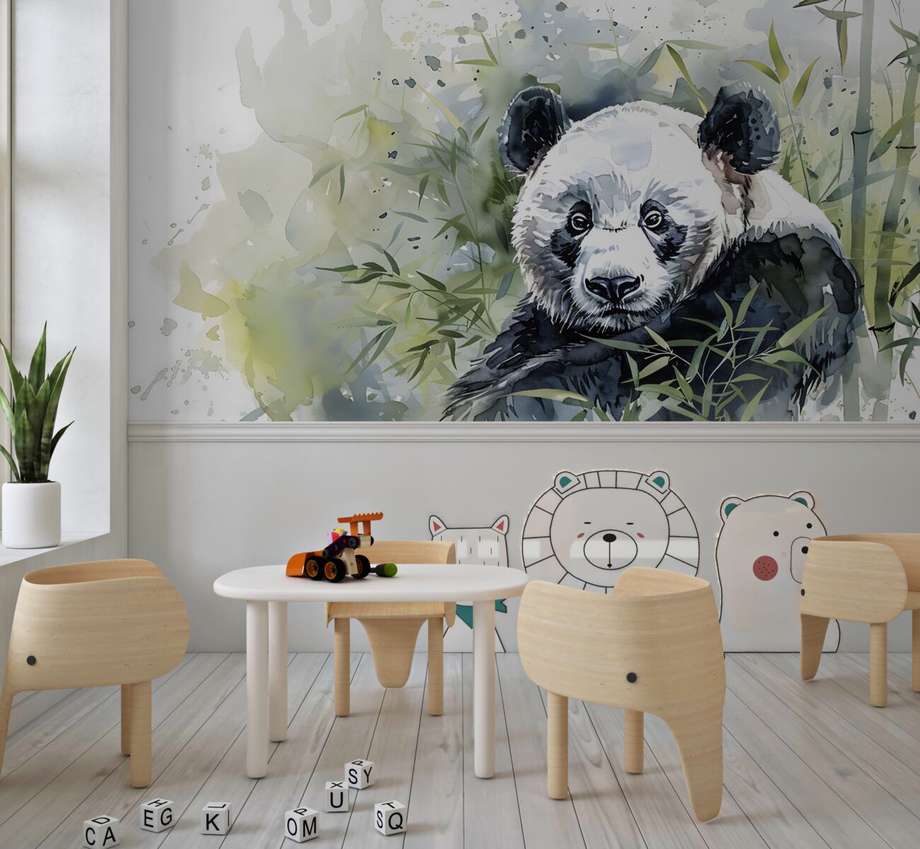 Fototapeta Panda wśród bambusa
