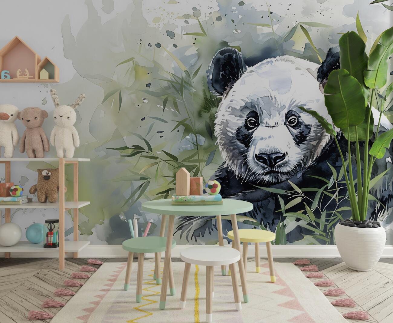 Fototapeta Panda wśród bambusa