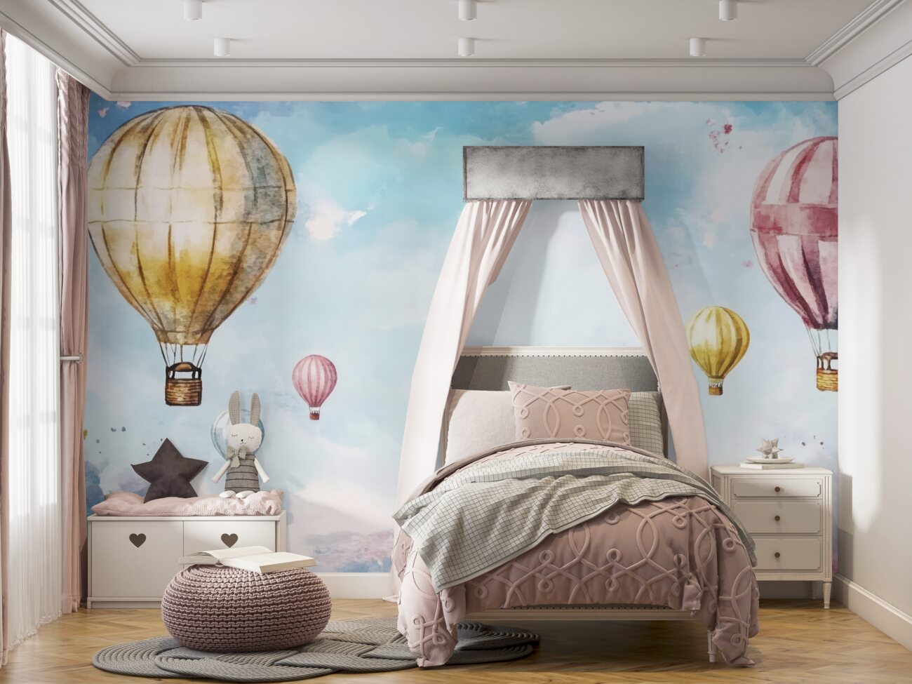 Fototapeta Balony wisi na niebie