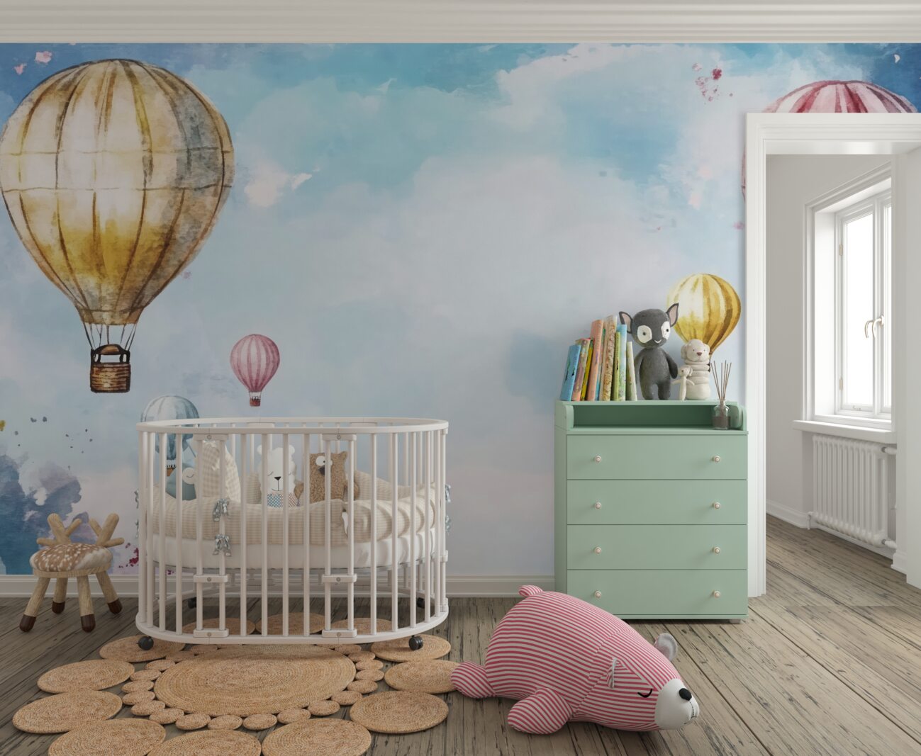Fototapeta Balony wisi na niebie